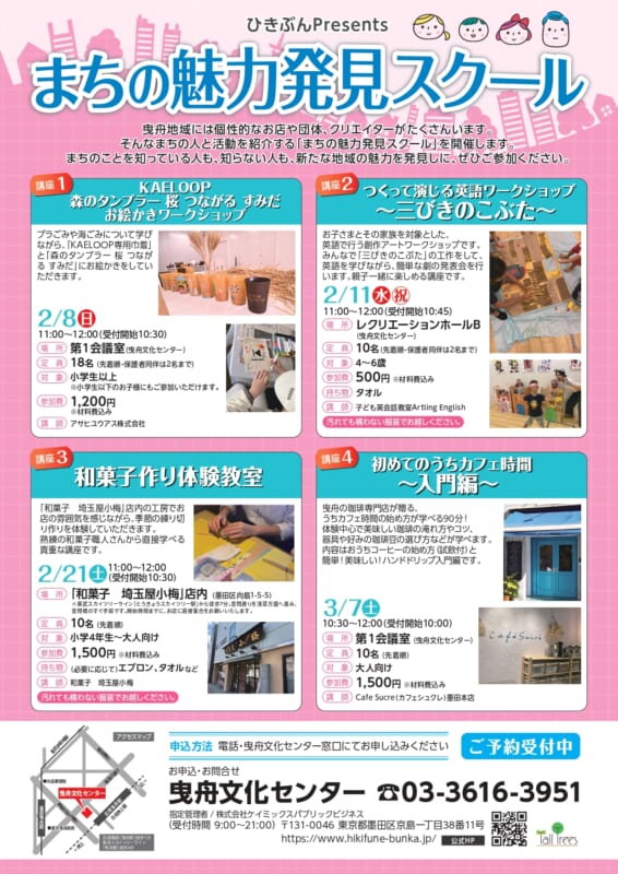 ひきぶんPresents　まちの魅力発見スクール